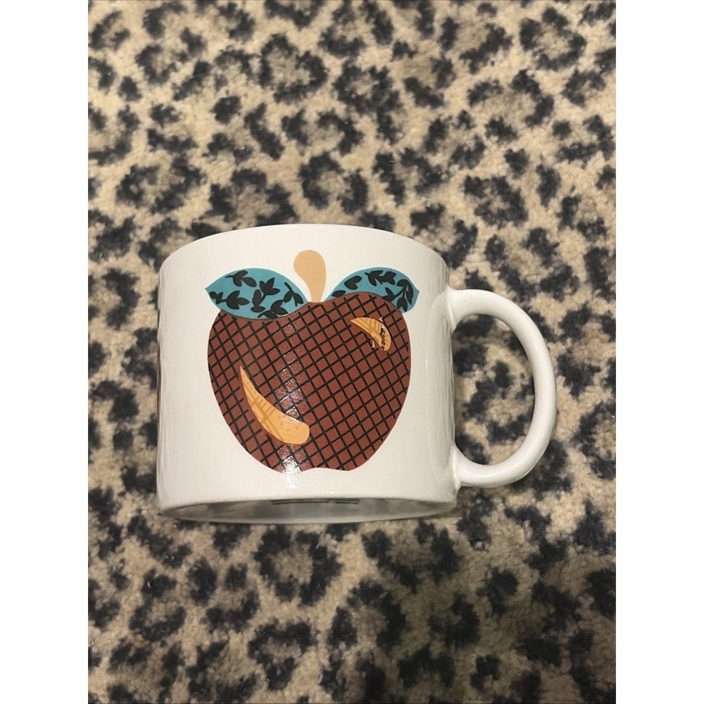 VTG 1999 TABLETOPS UNLTD "A is for Apple" Coffee Tea Cup Mug Teacher Farmhouse